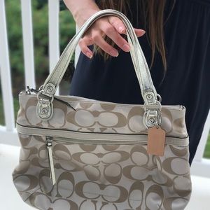 Monogrammed Coach Handbag - Never Used